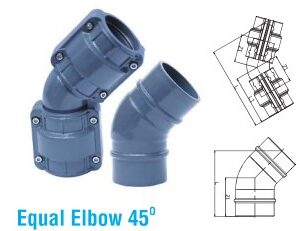 Equal Elbow 45 deg